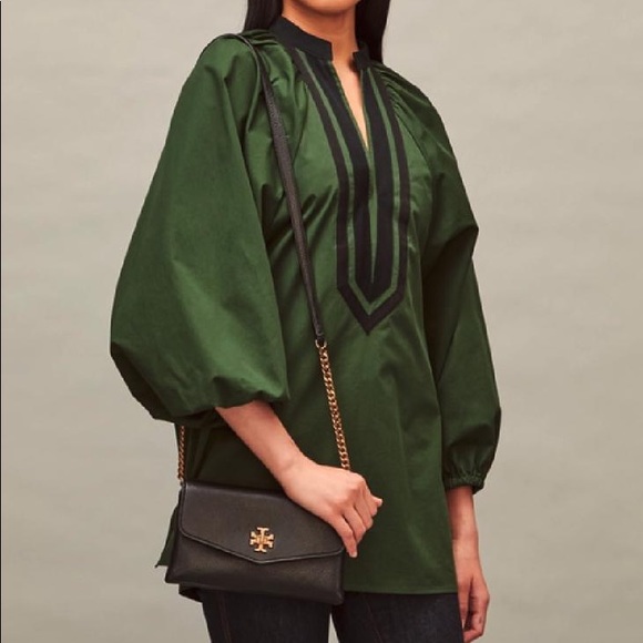 tory burch kira pebbled chain wallet